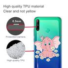 For Huawei P40 Lite E Coloured Drawing Pattern Highly Transparent TPU Protective Case(Little Pink Elephant) - 3