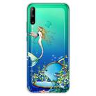 For Huawei P40 Lite E Coloured Drawing Pattern Highly Transparent TPU Protective Case(Mermaid) - 1