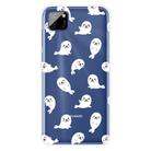 For Huawei Y5p (2020) Coloured Drawing Pattern Highly Transparent TPU Protective Case(White Sea Lion) - 1