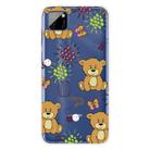 For Huawei Y5p (2020) Coloured Drawing Pattern Highly Transparent TPU Protective Case(Little Brown Bear) - 1