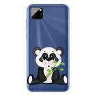 For Huawei Y5p (2020) Coloured Drawing Pattern Highly Transparent TPU Protective Case(Bamboo Bear) - 1