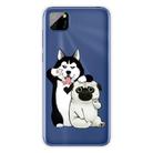 For Huawei Y5p (2020) Coloured Drawing Pattern Highly Transparent TPU Protective Case(Selfie Dog) - 1