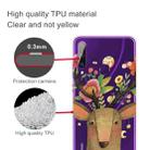 For Huawei Y6p (2020) Coloured Drawing Pattern Highly Transparent TPU Protective Case(Flower Deer) - 2