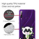 For Huawei Y6p (2020) Coloured Drawing Pattern Highly Transparent TPU Protective Case(Bamboo Bear) - 3