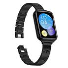 For Xiaomi Mi Band 8 Pro / Redmi Watch 4 Snowflake Petals Bracelet Metal Watch Band(Black) - 2