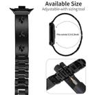 For Xiaomi Mi Band 8 Pro / Redmi Watch 4 Snowflake Petals Bracelet Metal Watch Band(Black) - 3
