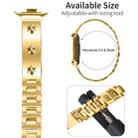 For Xiaomi Mi Band 8 Pro / Redmi Watch 4 Snowflake Petals Bracelet Metal Watch Band(Gold) - 3