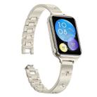 For Xiaomi Mi Band 8 Pro / Redmi Watch 4 Snowflake Petals Bracelet Metal Watch Band(Starlight) - 2