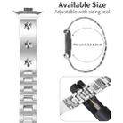 For Xiaomi Mi Band 8 Pro / Redmi Watch 4 Snowflake Petals Bracelet Metal Watch Band(Silver) - 3