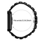 For Xiaomi Mi Band 8 Pro / Redmi Watch 4 Small Square Diamonds Butterfly Buckle Metal Watch Band(Black) - 3