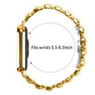 For Xiaomi Mi Band 8 Pro / Redmi Watch 4 Small Square Diamonds Butterfly Buckle Metal Watch Band(Gold) - 3
