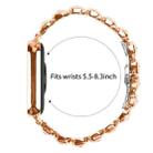 For Xiaomi Mi Band 8 Pro / Redmi Watch 4 Small Square Diamonds Butterfly Buckle Metal Watch Band(Rose Gold) - 3