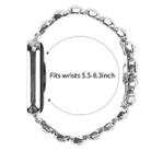 For Xiaomi Mi Band 8 Pro / Redmi Watch 4 Small Square Diamonds Butterfly Buckle Metal Watch Band(Silver) - 3