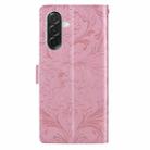 For Samsung Galaxy A26 / A36 / A56 Embossed Floral Pattern Leather Phone Case(Pink) - 3