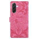 For Samsung Galaxy A26 / A36 / A56 Embossed Floral Pattern Leather Phone Case(Rose Red) - 3