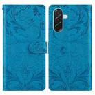 For Samsung Galaxy A26 / A36 / A56 Embossed Floral Pattern Leather Phone Case(Blue) - 1