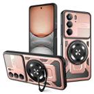 For Realme 14X / V60 Pro / C75 Armor Rotating Holder MagSafe Phone Case(Rose Gold) - 1