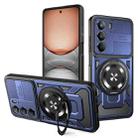 For Realme 14X / V60 Pro / C75 Armor Rotating Holder MagSafe Phone Case(Blue) - 1