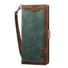 For Samsung Galaxy Note 20 Retro Splicing Horizontal Flip Leather Case with Card Slots & Holder & Wallet(Green) - 2