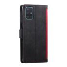 For Samsung Galaxy Note 20 Retro Splicing Horizontal Flip Leather Case with Card Slots & Holder & Wallet(Red) - 3