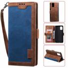 For Samsung Galaxy Note 20 Ultra Retro Splicing Horizontal Flip Leather Case with Card Slots & Holder & Wallet(Blue) - 1