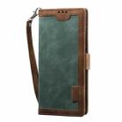 For Samsung Galaxy Note 20 Ultra Retro Splicing Horizontal Flip Leather Case with Card Slots & Holder & Wallet(Green) - 2