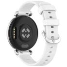 For Garmin Lily 2 xDfind Quick Release Silver Buckle Silicone Watch Band Wristband(White) - 2