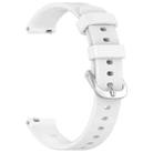 For Garmin Lily 2 xDfind Quick Release Silver Buckle Silicone Watch Band Wristband(White) - 3