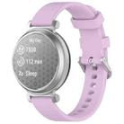 For Garmin Lily 2 xDfind Quick Release Silver Buckle Silicone Watch Band Wristband(Purple) - 1