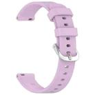 For Garmin Lily 2 xDfind Quick Release Silver Buckle Silicone Watch Band Wristband(Purple) - 3