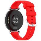 For Garmin Lily 2 xDfind Quick Release Silver Buckle Silicone Watch Band Wristband(Red) - 2