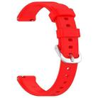 For Garmin Lily 2 xDfind Quick Release Silver Buckle Silicone Watch Band Wristband(Red) - 3