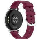 For Garmin Lily 2 xDfind Quick Release Silver Buckle Silicone Watch Band Wristband(Wine Red) - 2