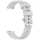 For Garmin Lily 2 xDfind Quick Release Silver Buckle Silicone Watch Band Wristband(Light Grey) - 3
