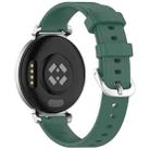 For Garmin Lily 2 xDfind Quick Release Silver Buckle Silicone Watch Band Wristband(Dark Green) - 2