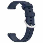 For Garmin Lily 2 xDfind Quick Release Silver Buckle Silicone Watch Band Wristband(Midnight Blue) - 3