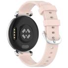 For Garmin Lily 2 xDfind Quick Release Silver Buckle Silicone Watch Band Wristband(Pink) - 2