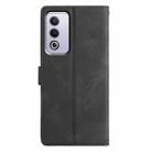 For OPPO A3 Pro 5G Triangles Embossed Leather Phone Case(Black) - 3