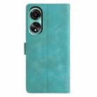 For OPPO A38 4G / A18 Triangles Embossed Leather Phone Case(Green) - 3