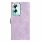For OPPO A79 5G / A2 5G Triangles Embossed Leather Phone Case(Purple) - 3