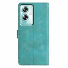For OPPO A79 5G / A2 5G Triangles Embossed Leather Phone Case(Green) - 3