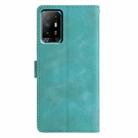 For OPPO A94 5G Triangles Embossed Leather Phone Case(Green) - 3