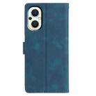 For OPPO Reno8 Lite 5G / Reno7 Z Triangles Embossed Leather Phone Case(Blue) - 3