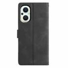 For OPPO Reno8 Lite 5G / Reno7 Z Triangles Embossed Leather Phone Case(Black) - 3