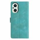 For OPPO Reno8 Lite 5G / Reno7 Z Triangles Embossed Leather Phone Case(Green) - 3