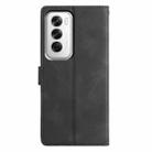 For OPPO Reno12 5G Global Triangles Embossed Leather Phone Case(Black) - 3