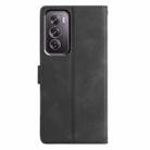 For OPPO Reno12 Pro 5G Global Triangles Embossed Leather Phone Case(Black) - 3