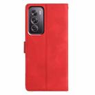 For OPPO Reno12 Pro 5G Global Triangles Embossed Leather Phone Case(Red) - 3