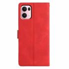 For OPPO Reno13 Pro Triangles Embossed Leather Phone Case(Red) - 3