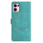For OPPO Reno13 Pro Triangles Embossed Leather Phone Case(Green) - 3